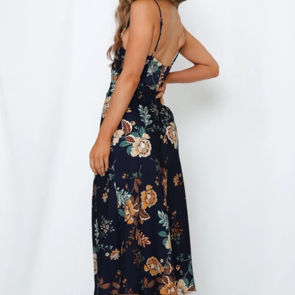 Hello Molly Navy Floral Maxi Dress